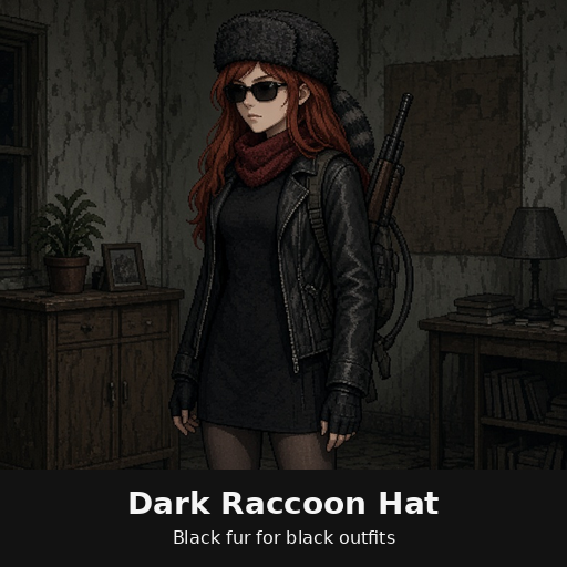 Dark Raccoon Hat