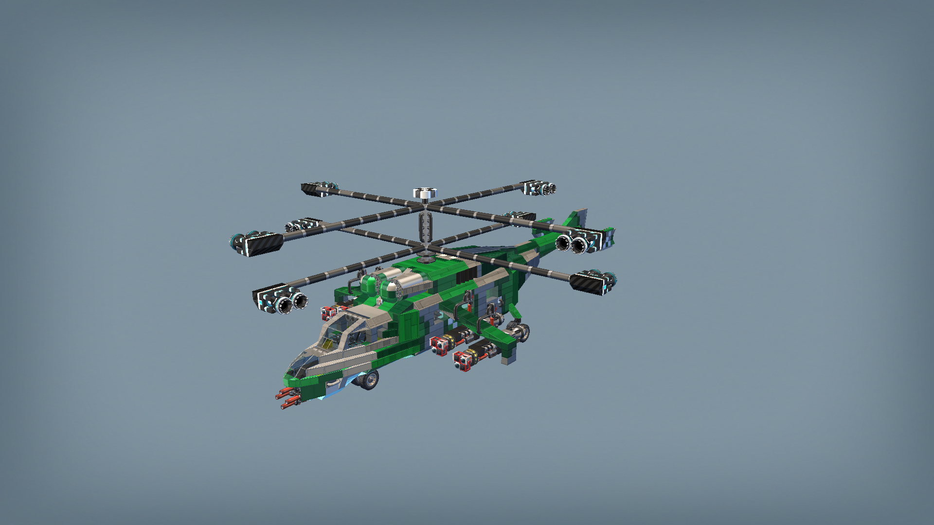 Attack helicopter 02 (camouflage 4)