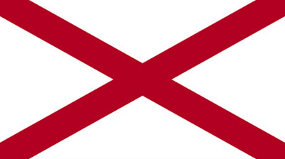 The flag of the state of Alabama