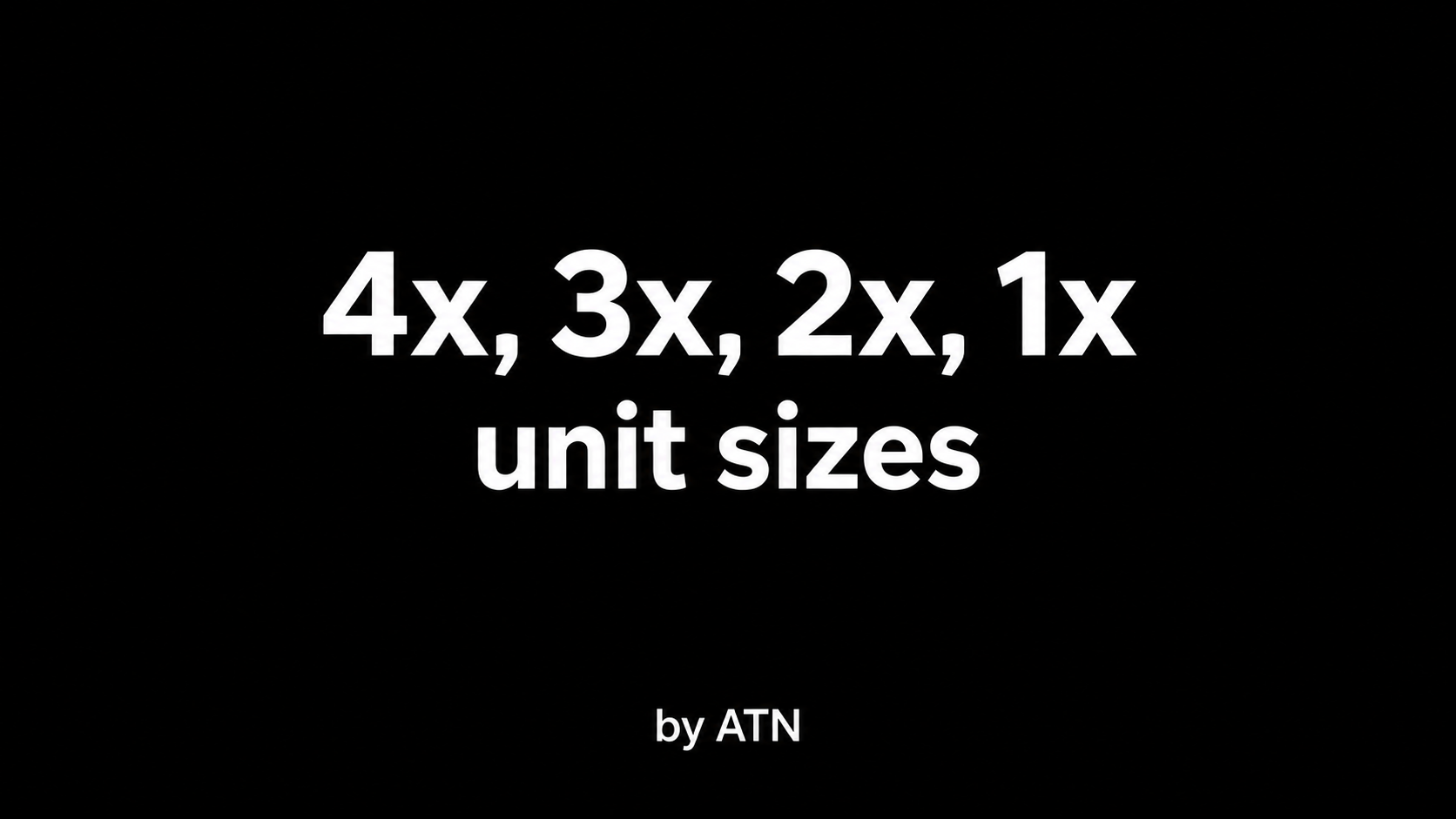 For Vanilla | 4x, 3x, 2x, 1x Unit Sizes preview