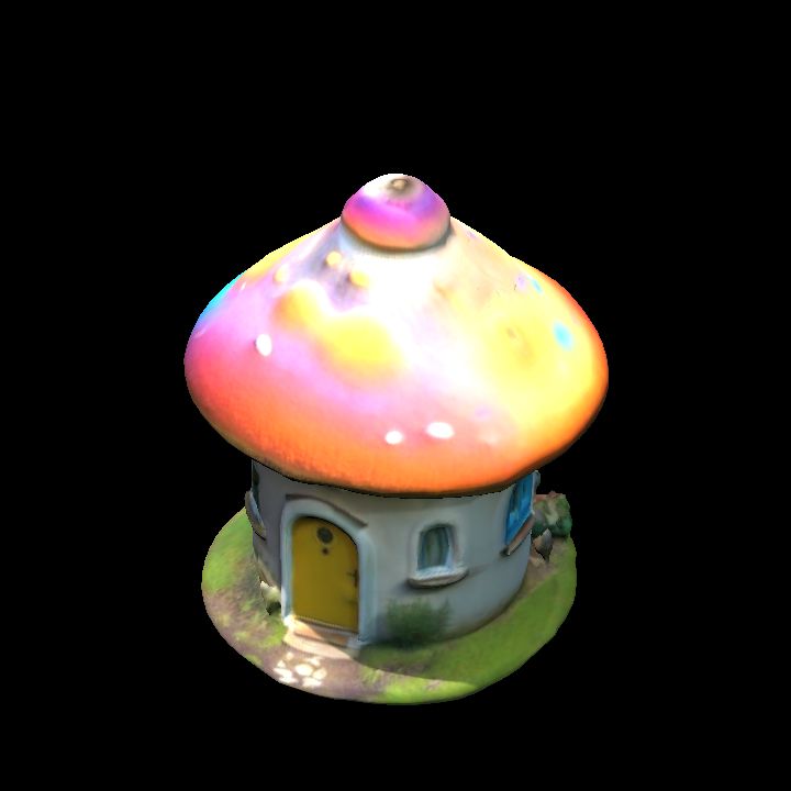 Decorative toadstool house 1
