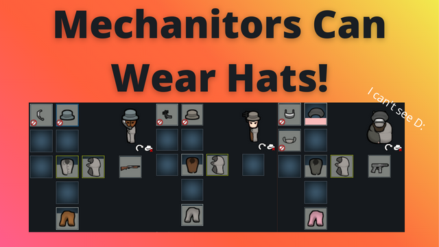 Mechanitors can wear hats too!