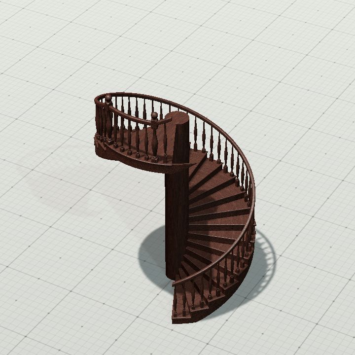 spiral stair continuous without opening