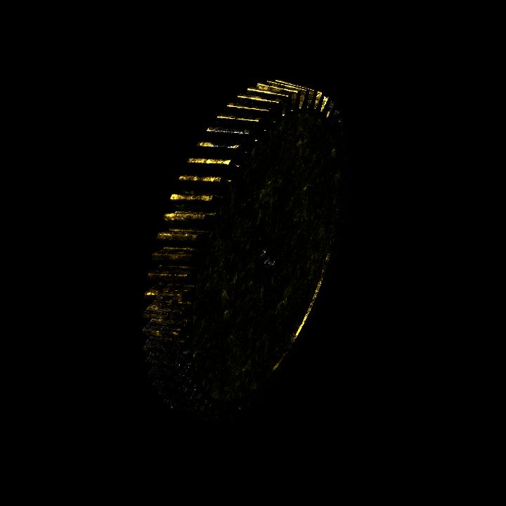 Animated Gear Counter Clockwise Vertical