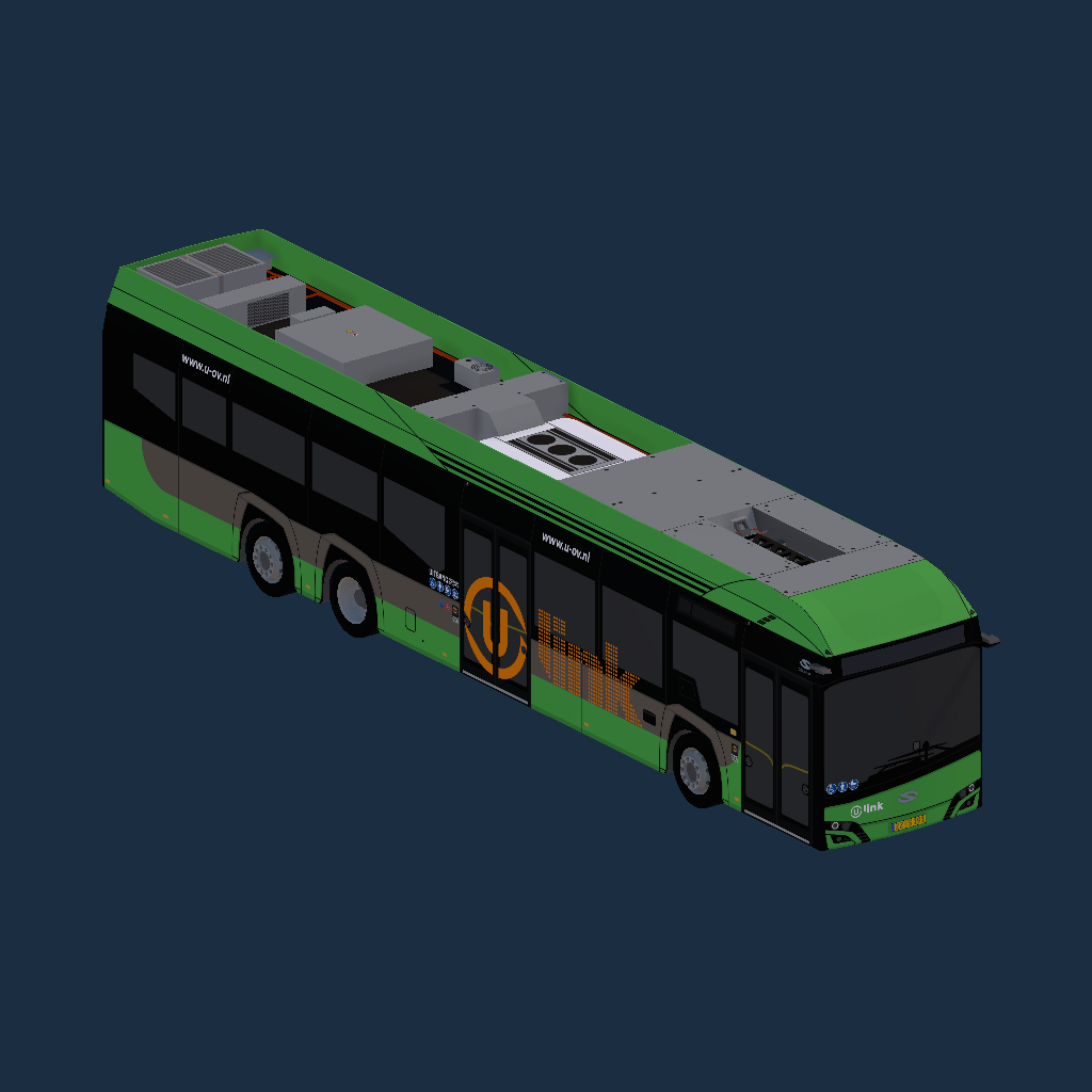 Solaris Urbino 15 Electric U-OV Ulink (Groen-Oranje)