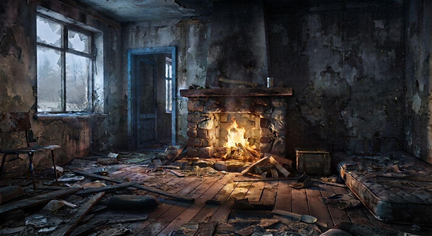 Lit Fireplaces