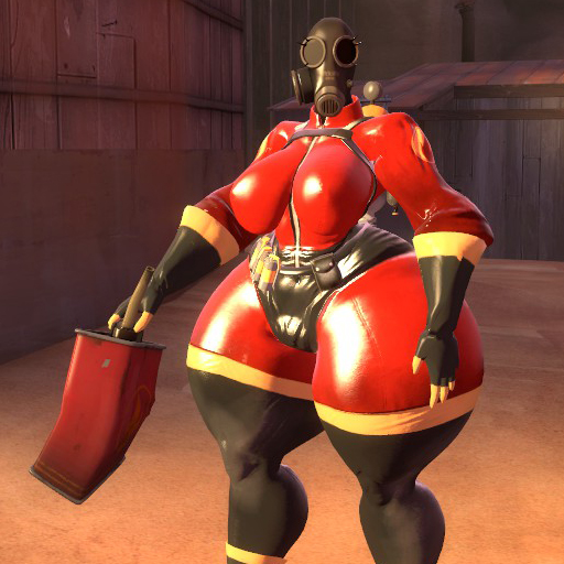 SUNR4Y’s Fempyro With Extended Normal Maps - Player Model (use only ragdoll)