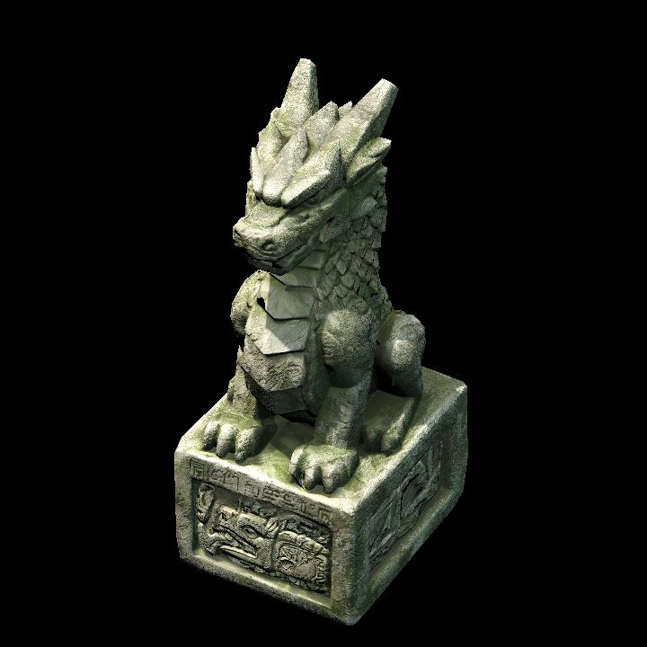 Mayan Dragon Statue A