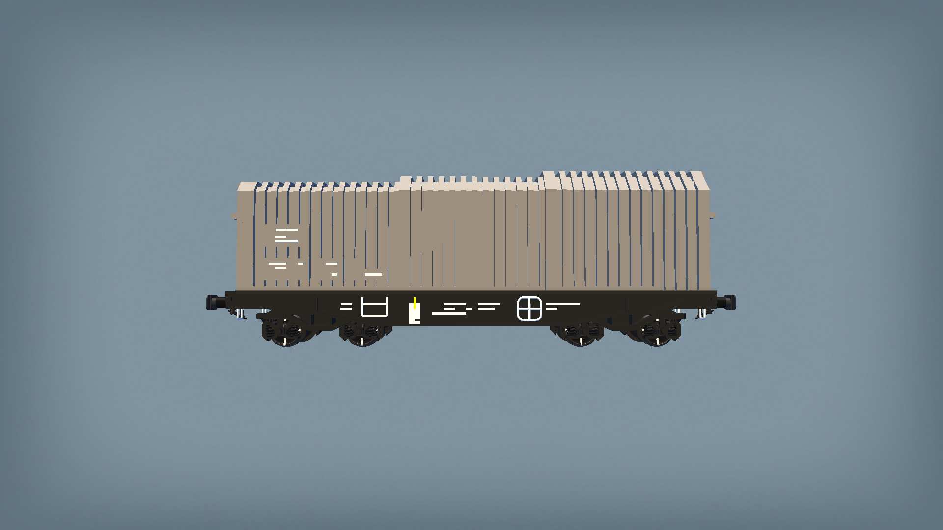 Wagon Typu Simms [Wagon Kryty] [Szary] [5u]
