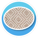 Ugly Rug Lines Diamonds Circle