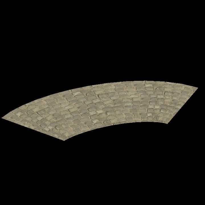Cobbled road - Curve 2