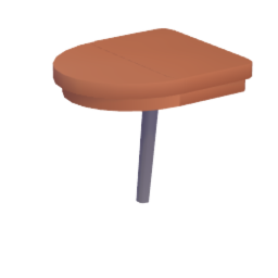 Retro Wooden Desk End