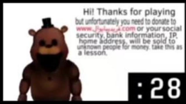 Freddy 30 Seconds Virus - iamsold Theme preview