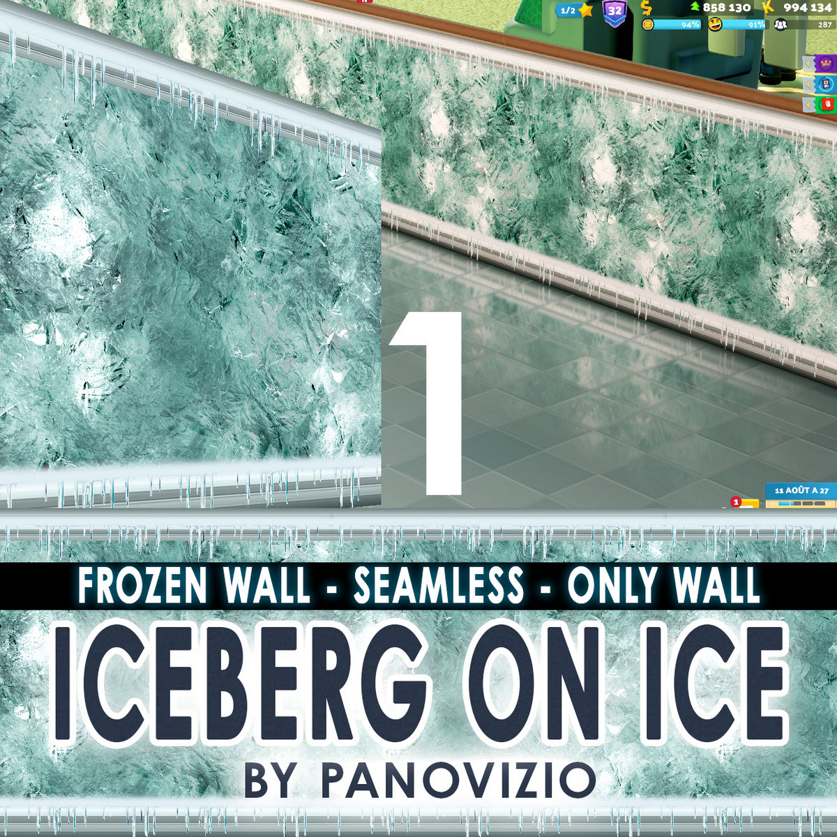 PANO ICEBERG ON ICE - ONLY WALL TEXTURE - NO PIPES SYSTEM