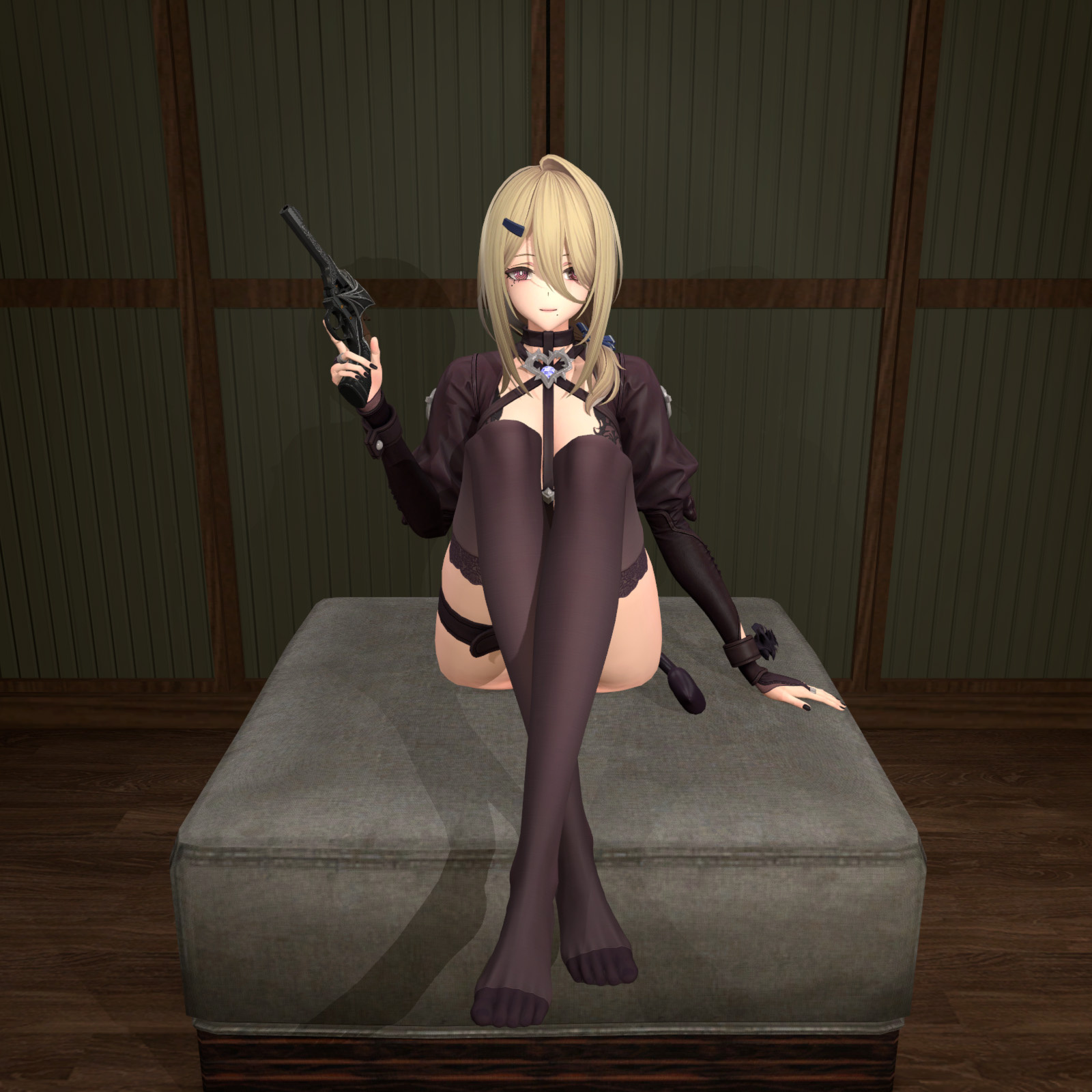 【少女前线2】安朵丝放松坐姿——【Girls Frontline 2】Andoris relaxed sitting posture