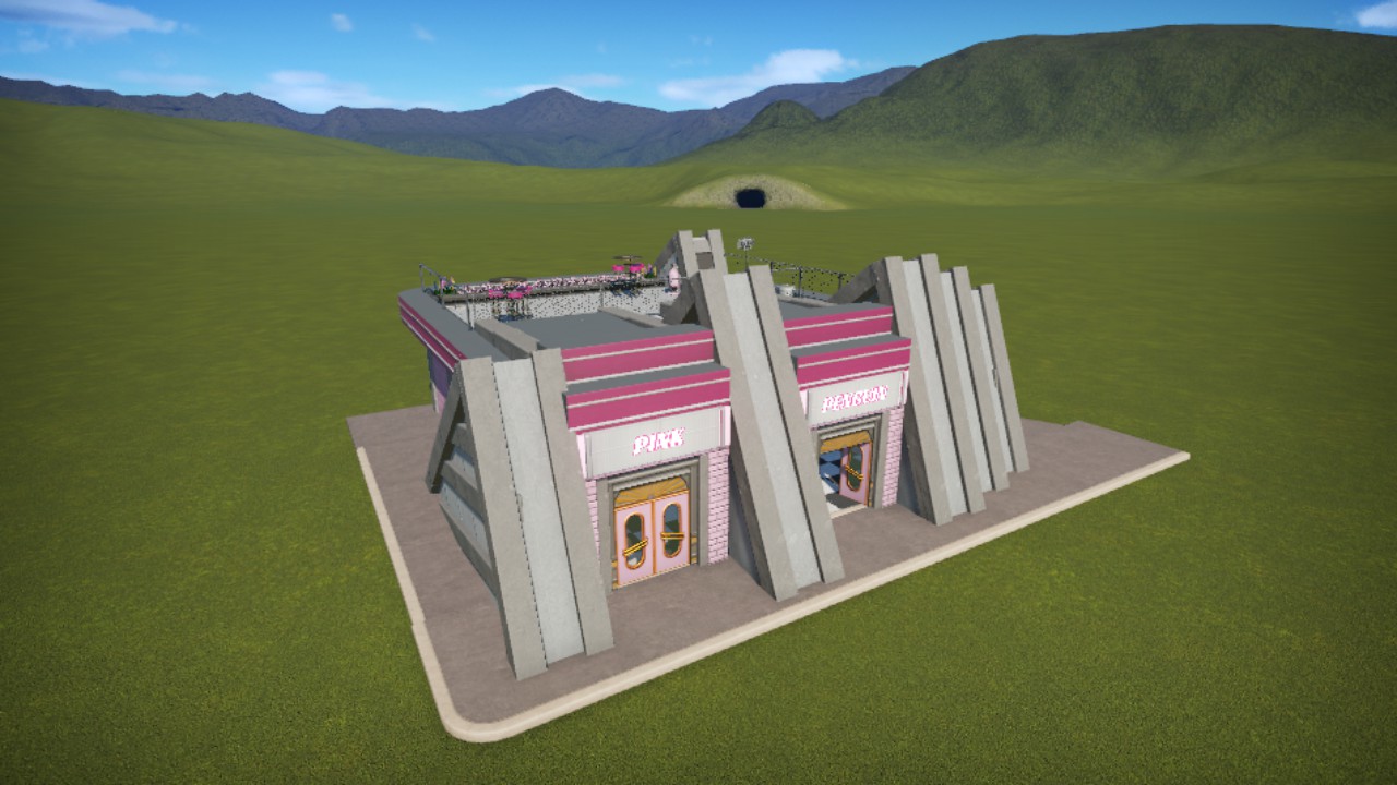 Pink Penguin fast food!