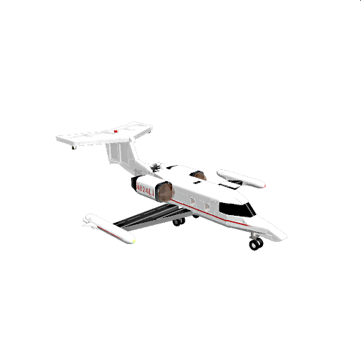 Bombardier Learjet 23 (Red)