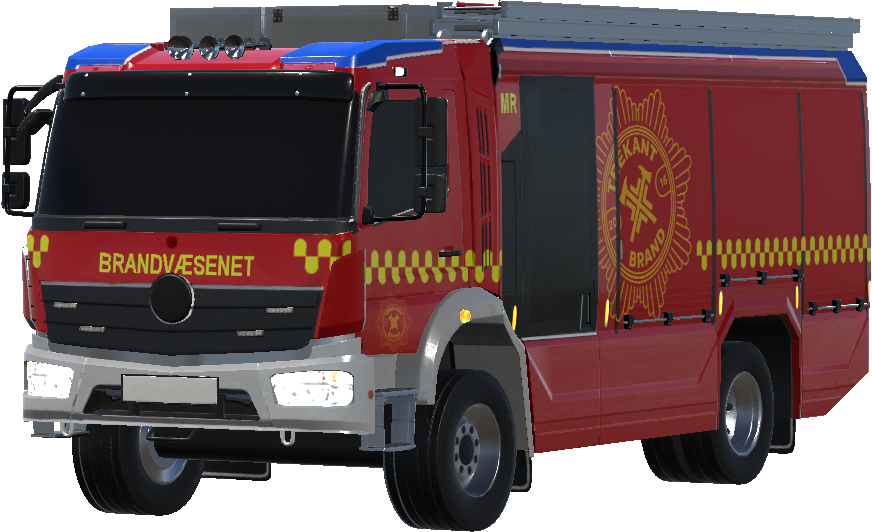 DANSK TREKANTBRAND-Brandbil1