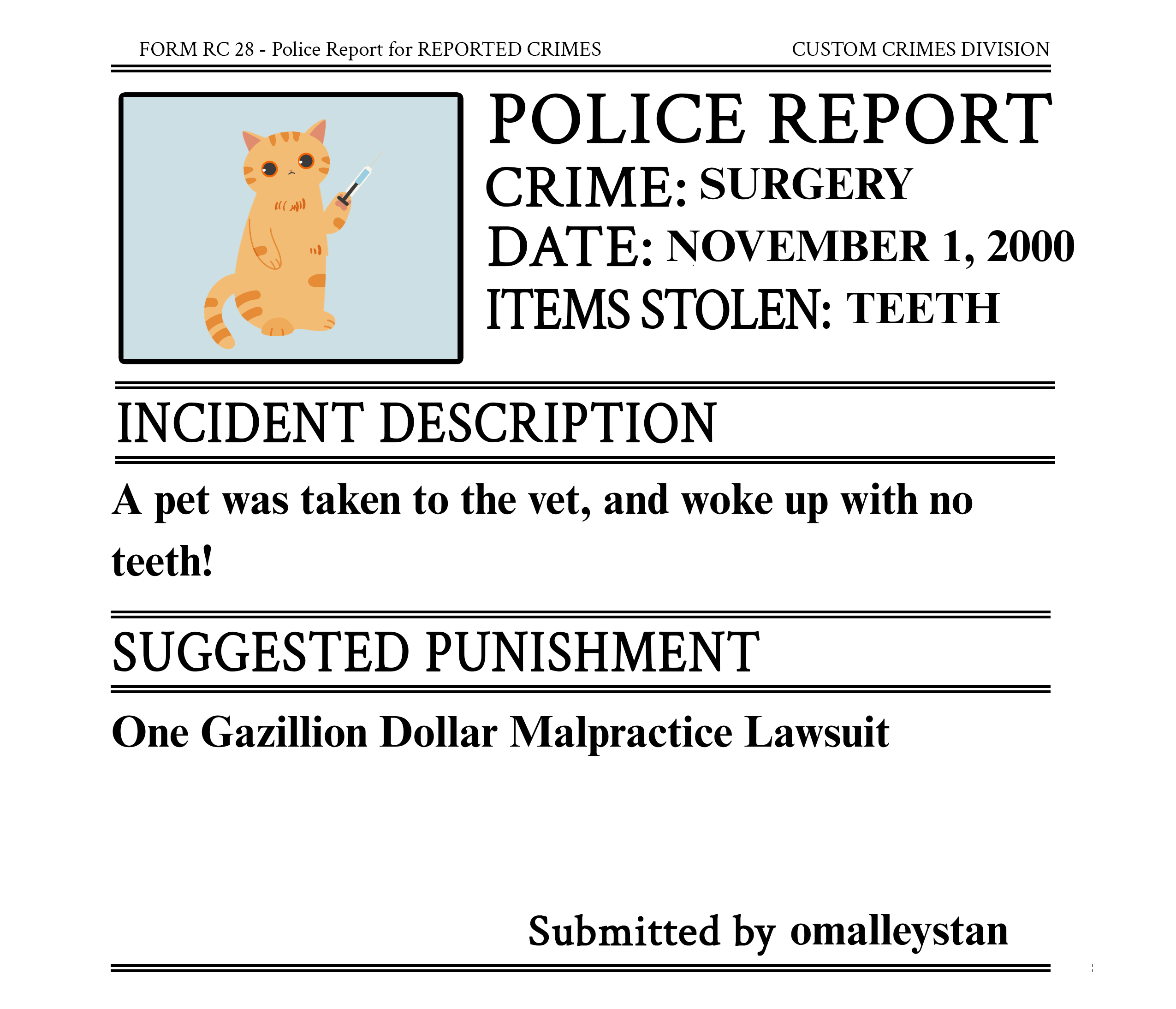 A Case of Missing Teeth