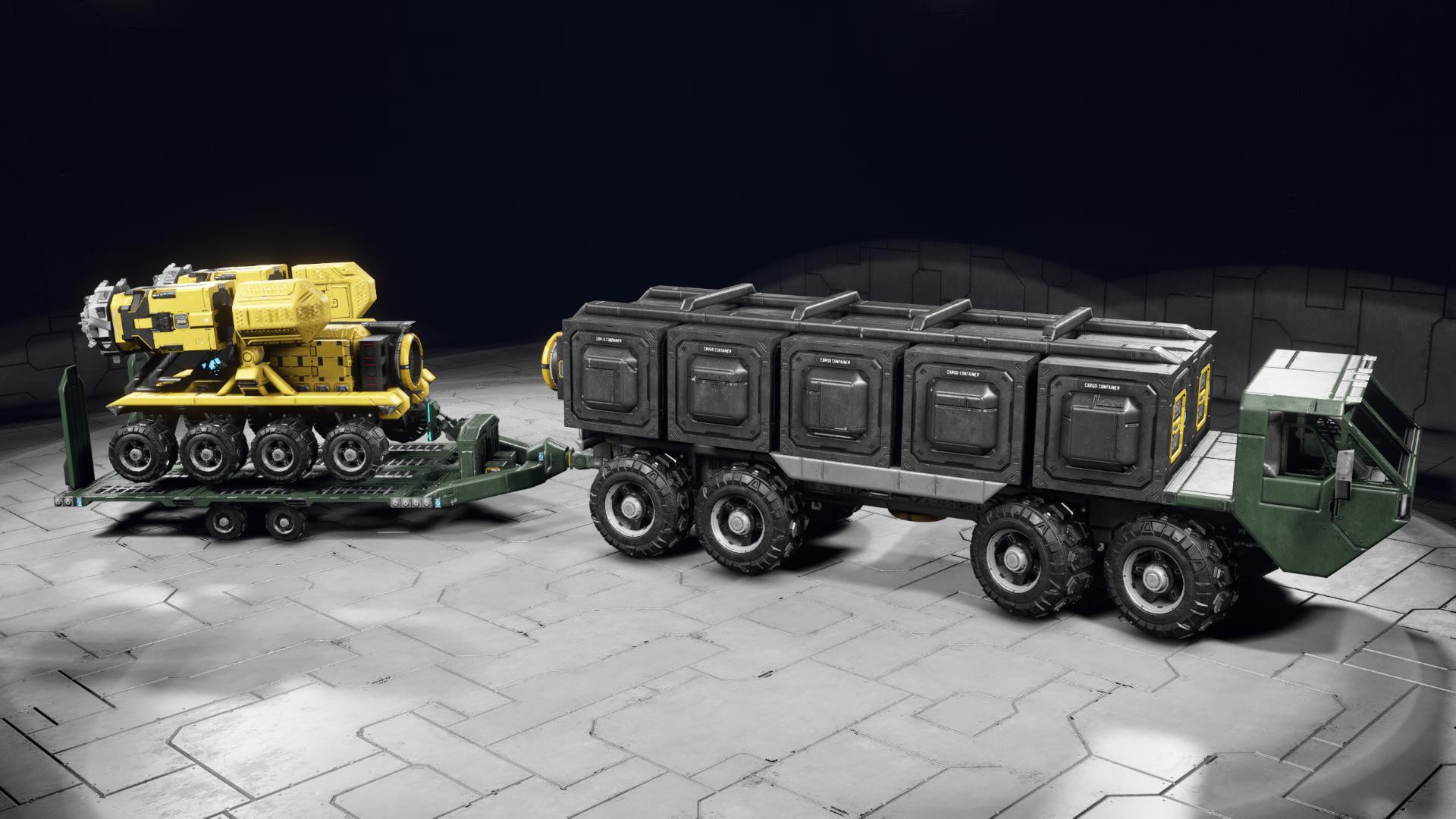 [OC] HEMTT, Flatbed Trailer & Mining Mole Combination