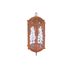 Arabian Lantern w/ Glass Relief 