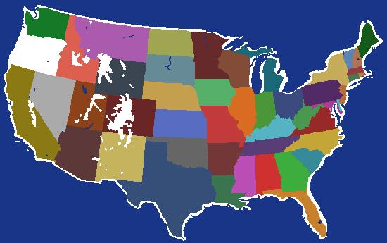USA but Oregon has all the coastline