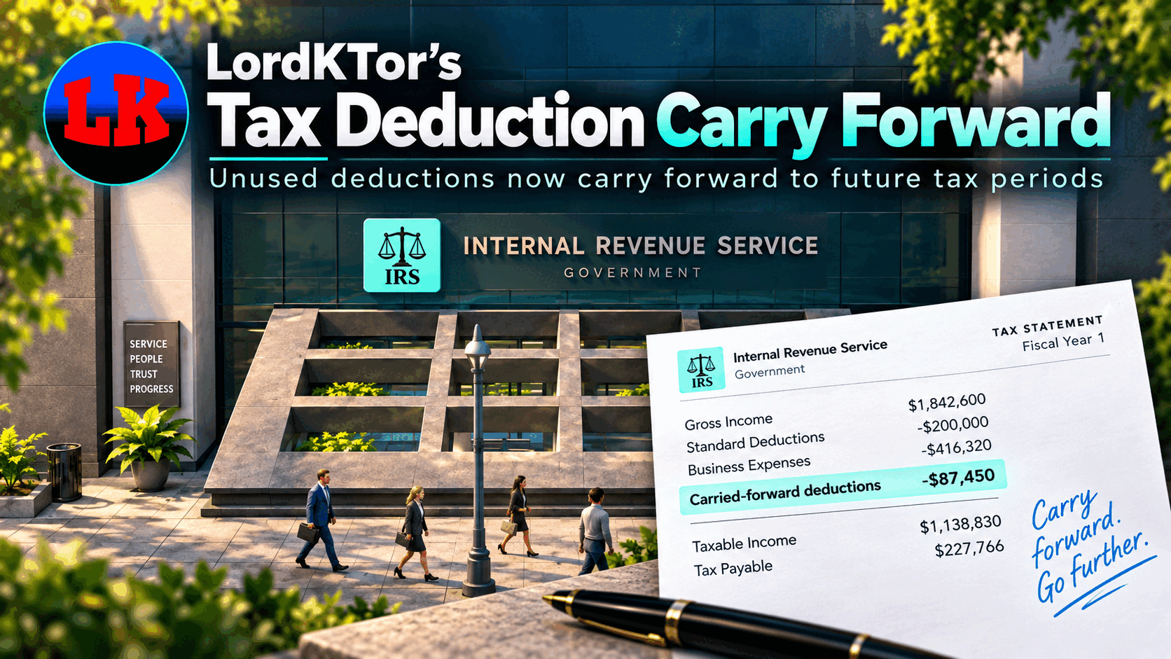 LordKTor's Tax Deduction Carry Forward