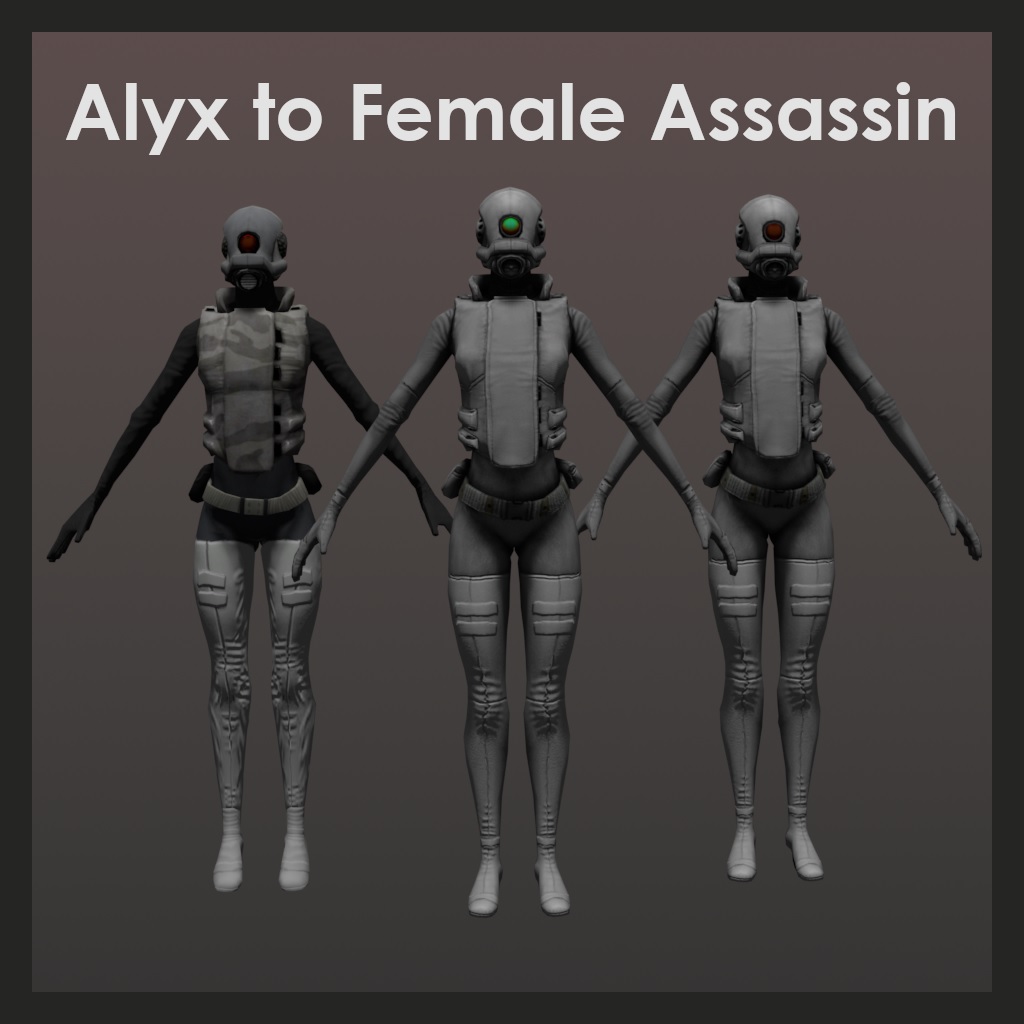 Alyx to Combine Assassin (Loose Textures)