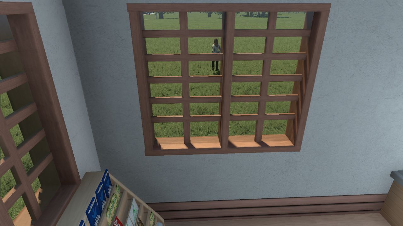 wooden window