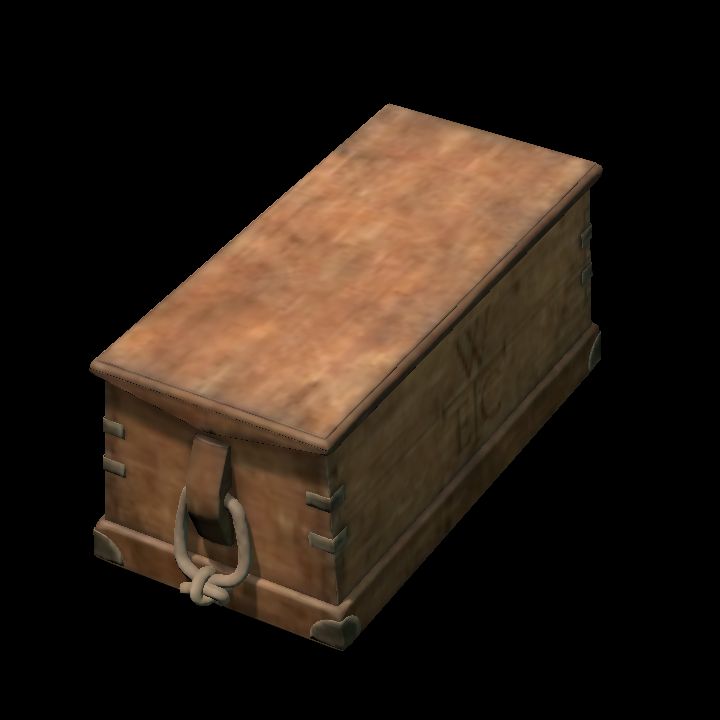 Chest lidded - wood