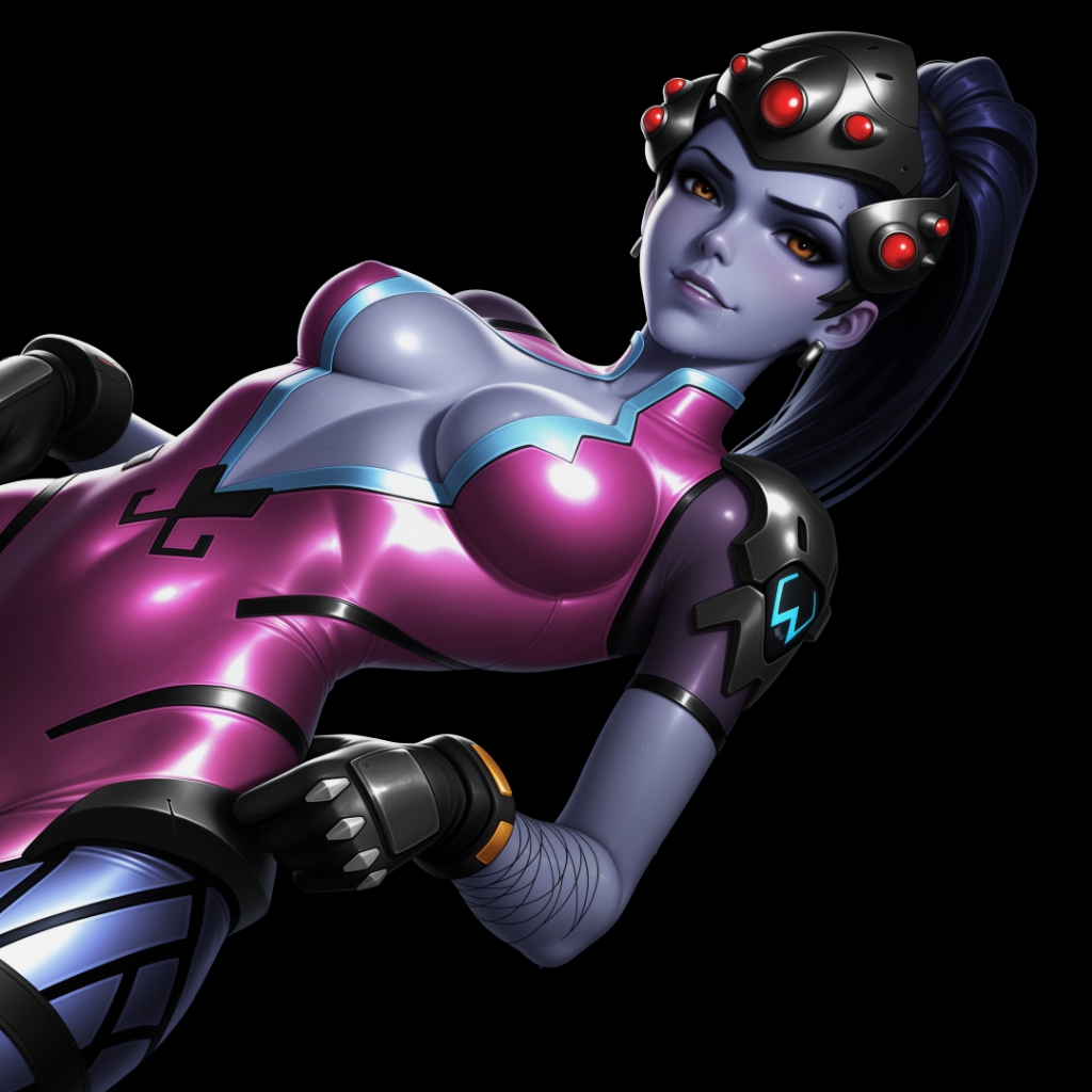 Widowmaker [Overwatch] | Dark Background | Dark & Colored Versions | 4K preview