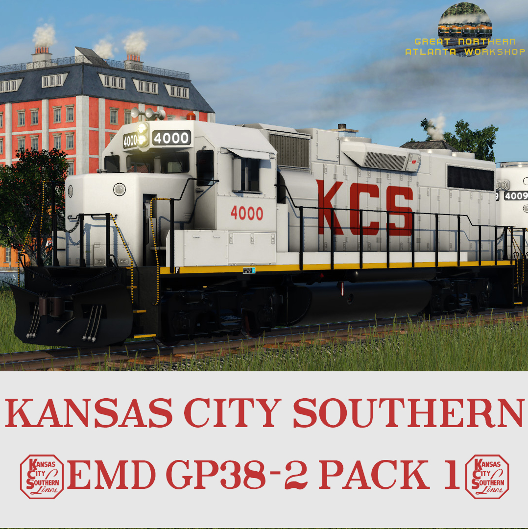 Kansas City Southern Railway EMD GP38-2 Pack 1