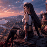 蒂法 远眺 电脑动态壁纸 Final Fantasy VII TIFA preview