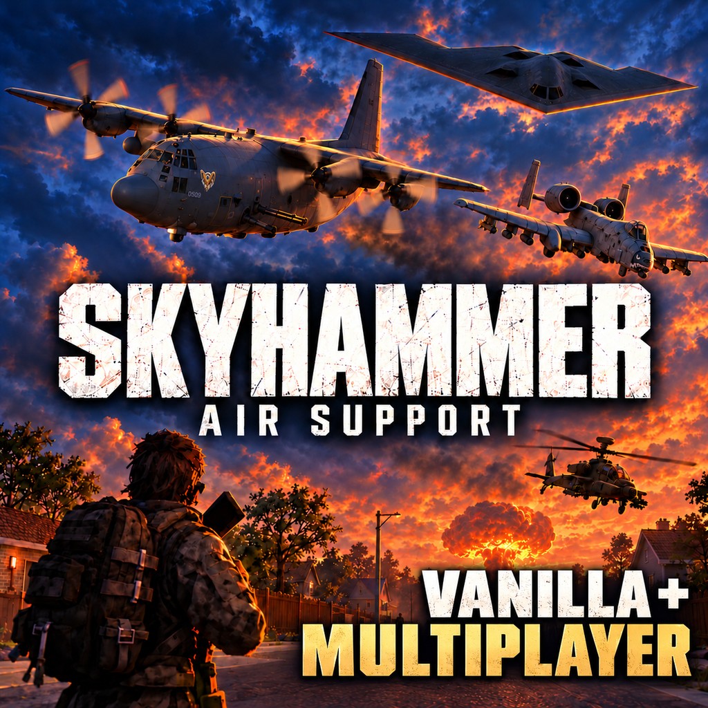 [B42/MP] Skyhammer Vanilla - Apache, A-10, AC-130 & B-2 preview