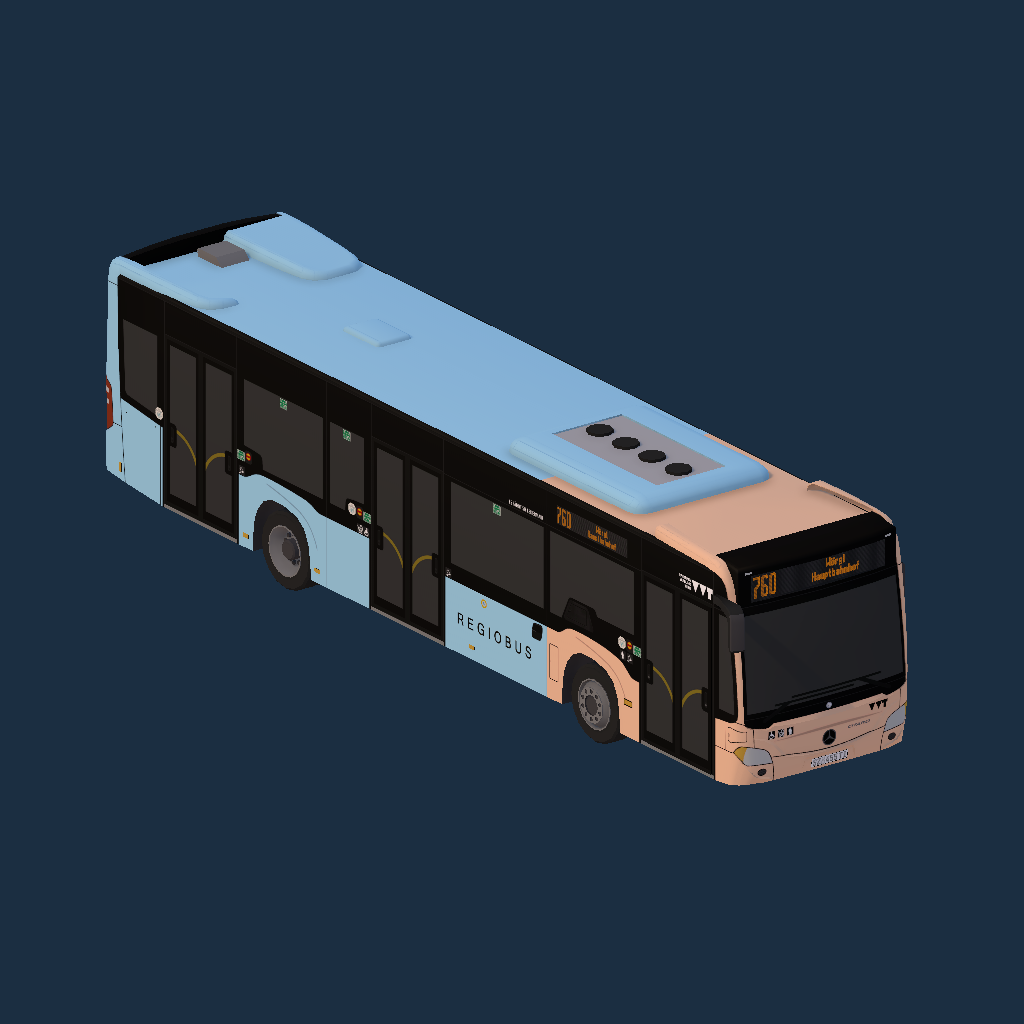 VVT Ledermair - MB C2 (Euro VI) '12 - VVT Design 2023 - orange-blau (hin-her)