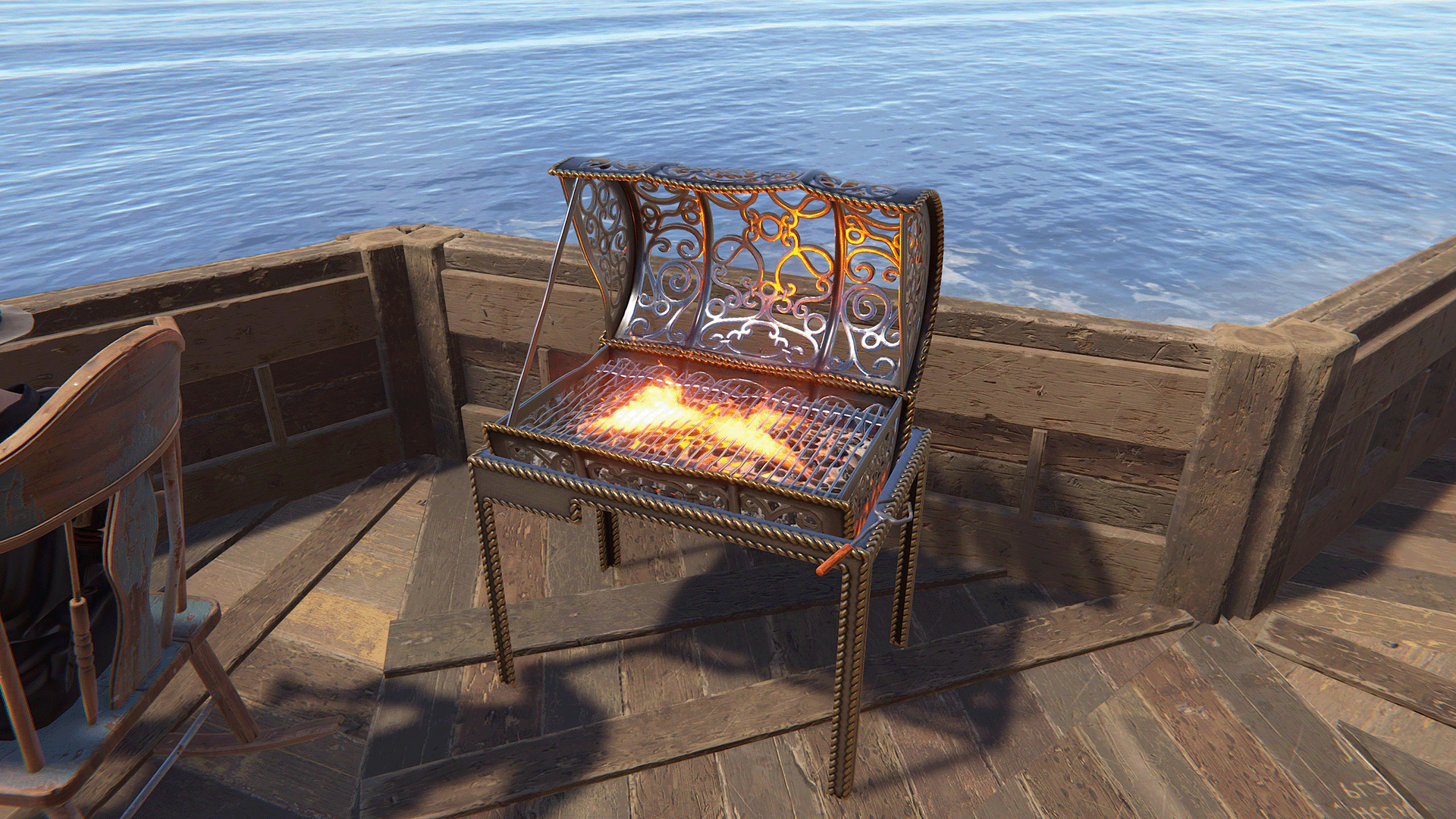 Wrought Iron BBQ thumbnail 3