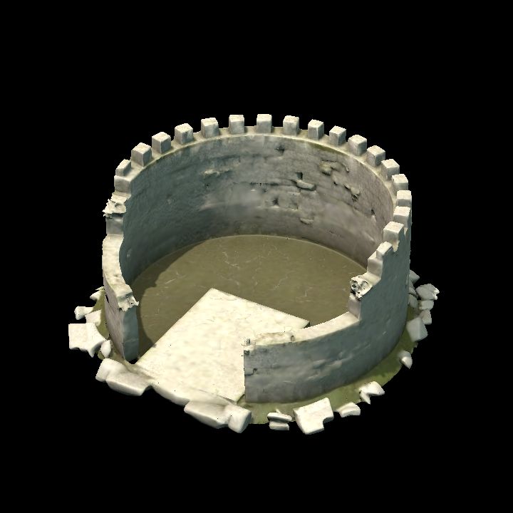 Ruined round tower