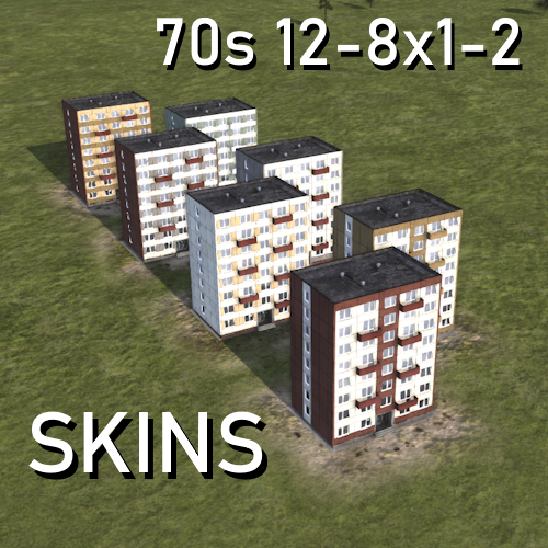 Skins for T06B 70s 12-8x1-2 row houses