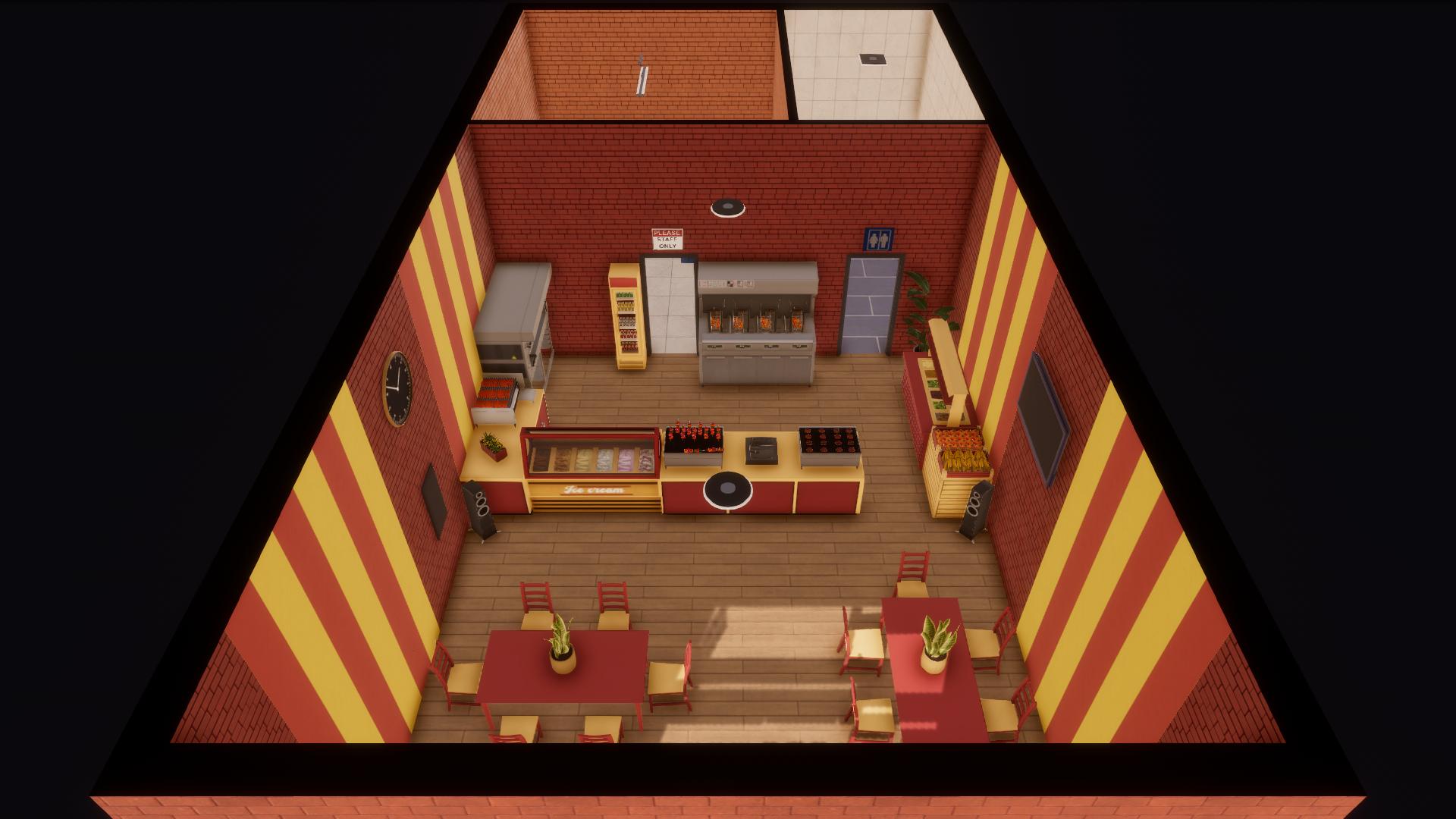 (A2) Red-yellow Fast Food Restaurant preview