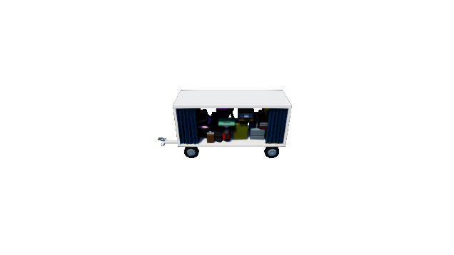 Luggage Cart Full - Airport Parts