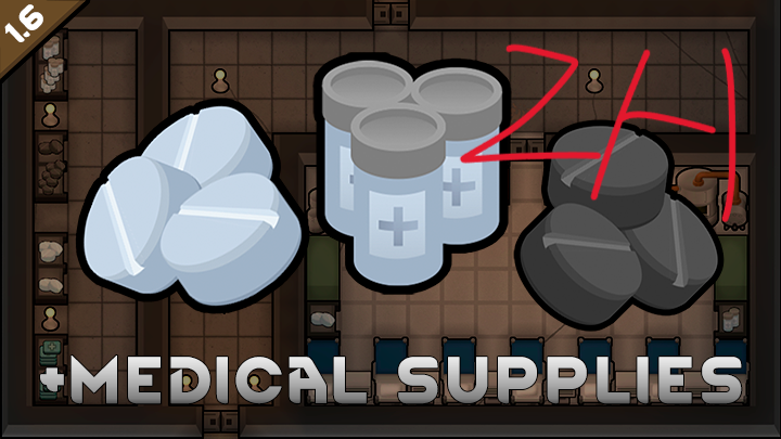 +medical supplies_zh 医疗药物 mod preview for RimWorld