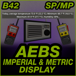[B42] AEBS Imperial & Metric Display [SP/MP] – Project Zomboid Mod