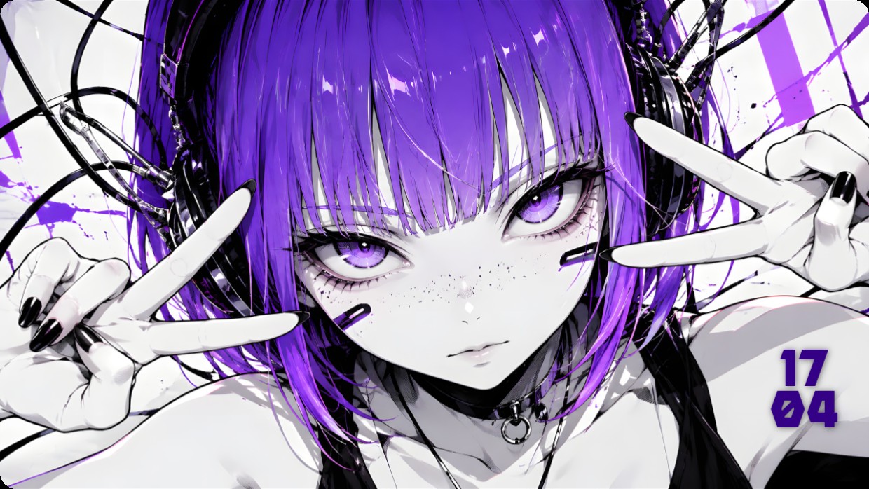 Anime Violet Girl