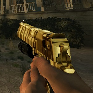KF1 Handcannon on L4D1 Animations but it's GOLDEN
