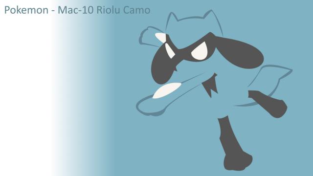Pokemon - Mac-10  Riolu Camo Pack