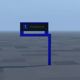 Low Quality Hungarian Electric Station Sign