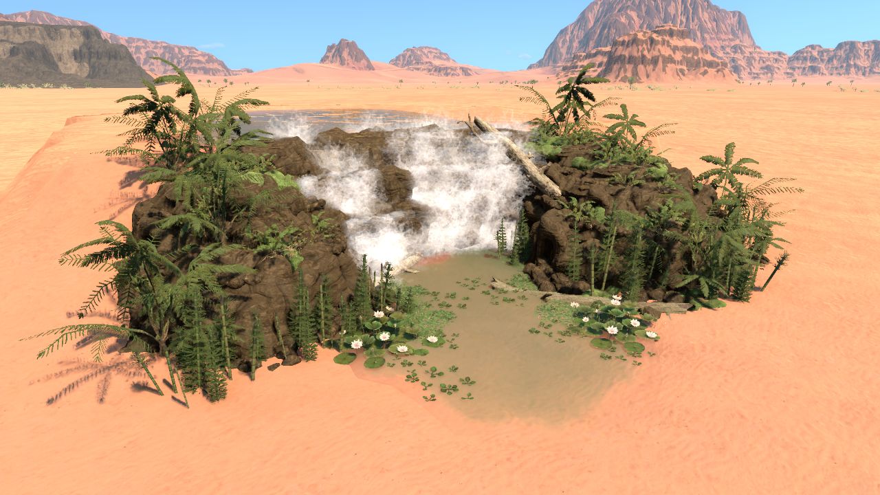 Wetland paleo waterfall