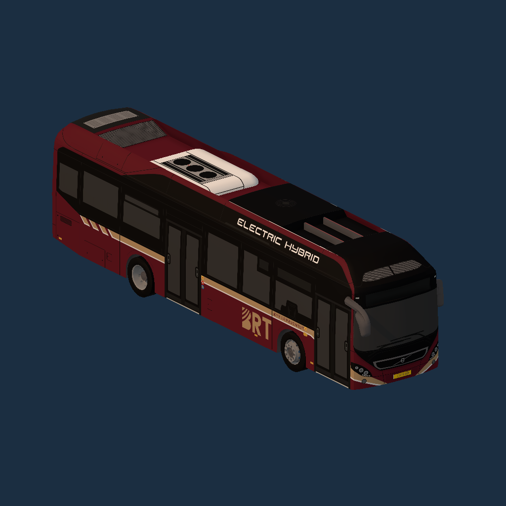 Nanning BRT Line 1 (Volvo 7900 E-Hybrid by _T_B_N_)