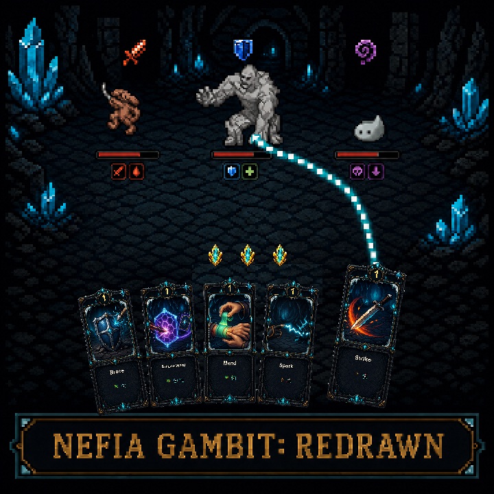 Nefia Gambit: Redrawn preview