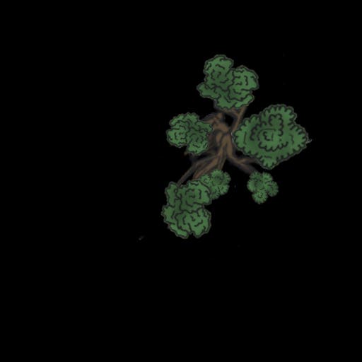 semidead tree colored 4